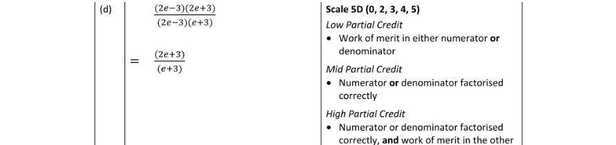 Marking Scheme Part 2