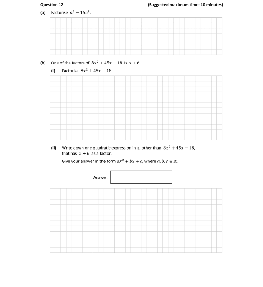 Question 2019 - 12 Part 1
