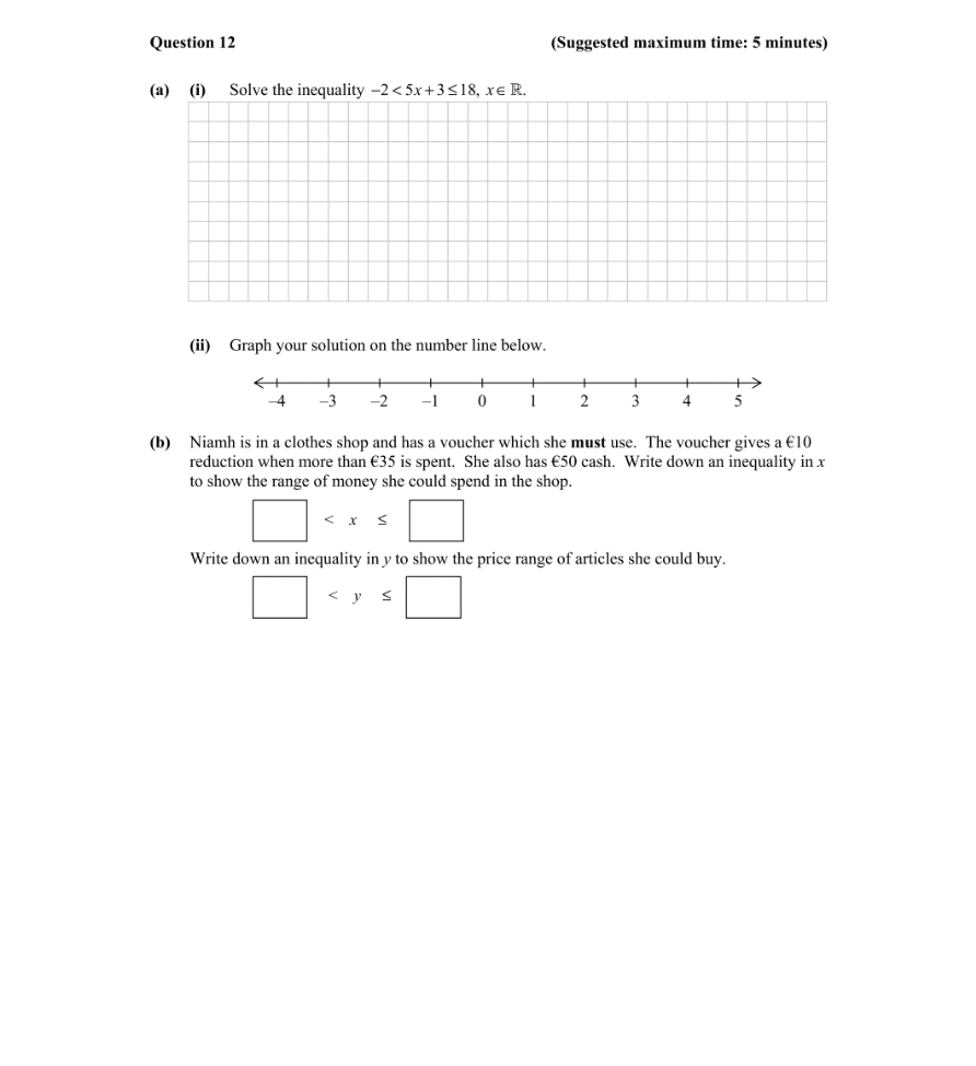 Question 2014 - 12 Part 1