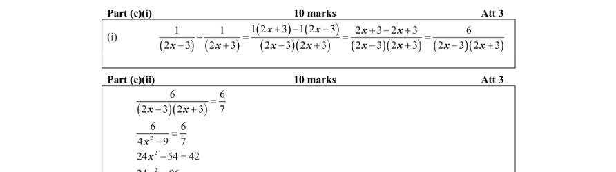 Marking Scheme Part 2