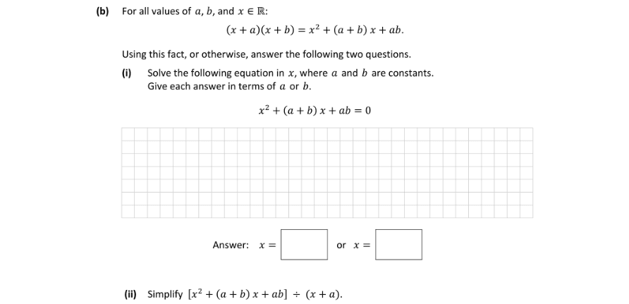 Question 2018 - 14 Part 1