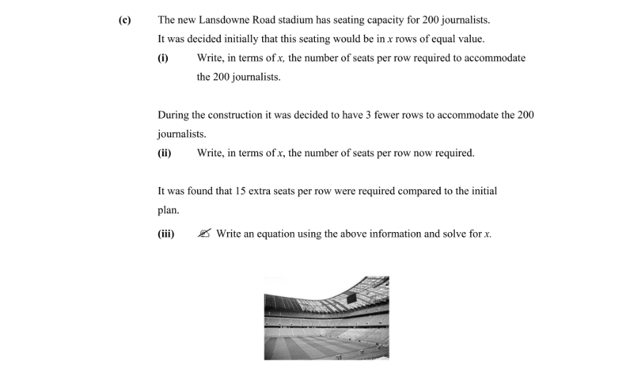 Question 2011 - c Part 1