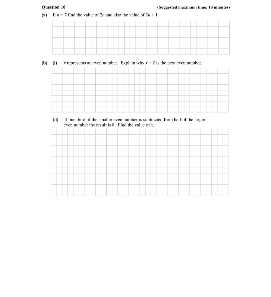 Question 2013 - 10 Part 1