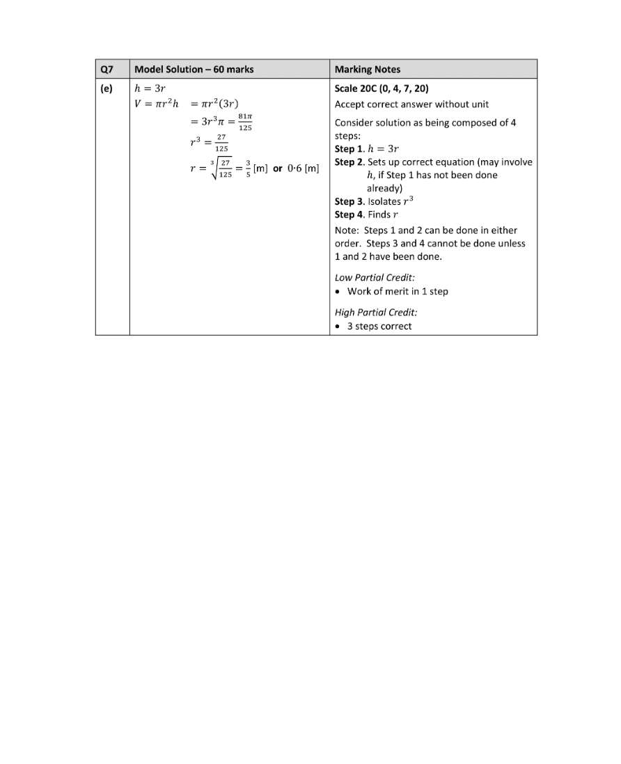 Marking Scheme Part 3