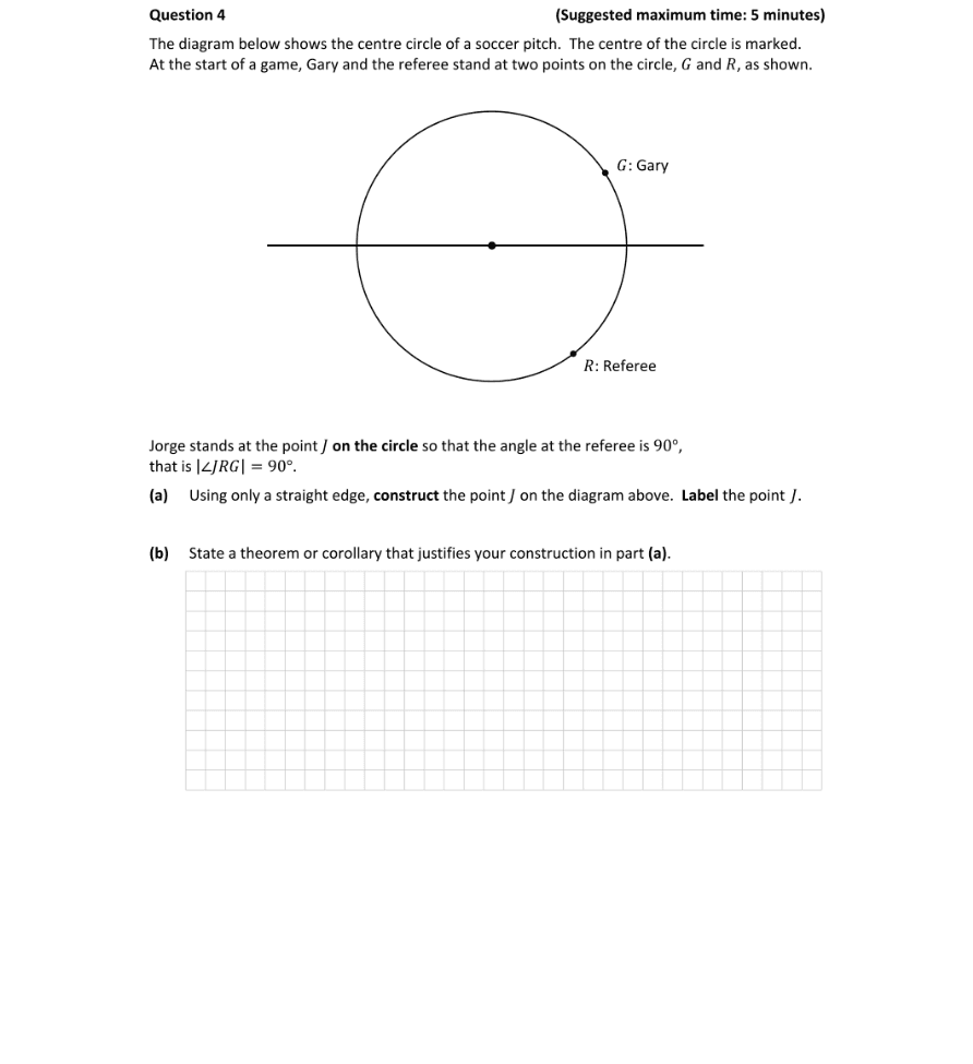 Question 2019 - 4 Part 1