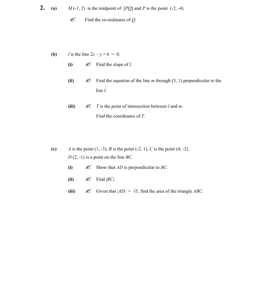 Question 2010 - 2 Part 1