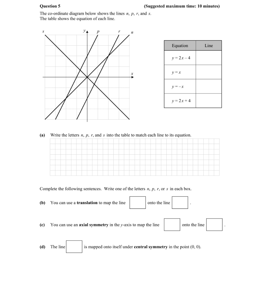 Question 2015 - 5 Part 1