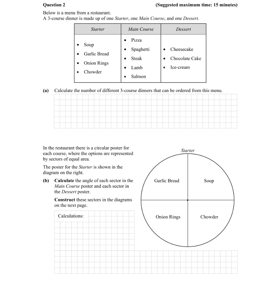 Question 2015 - 2 Part 1
