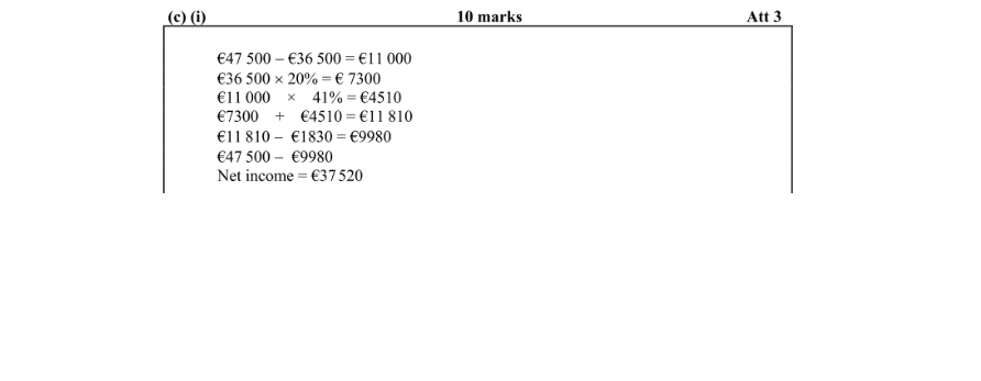 Marking Scheme Part 1