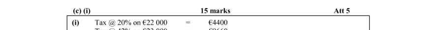 Marking Scheme Part 1