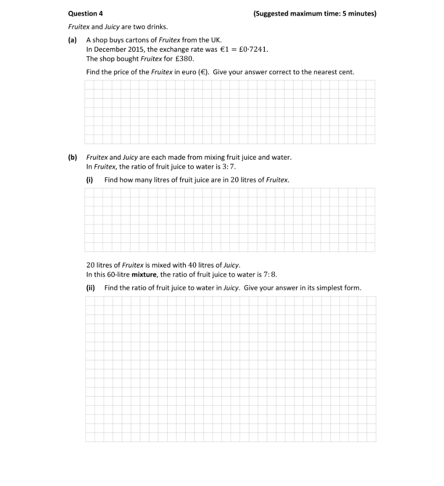 Question 2017 - 4 Part 1
