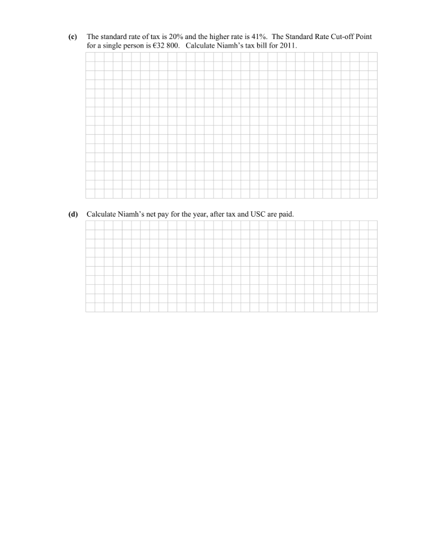 Question 2012 - 5 Part 2