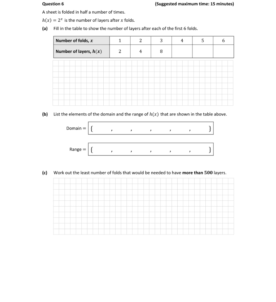 Question 2018 - 6 Part 1