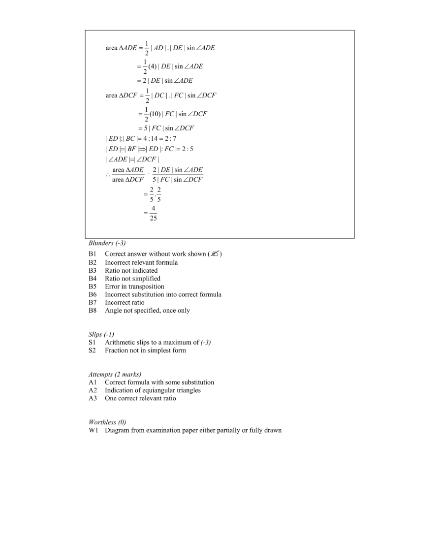 Marking Scheme Part 6