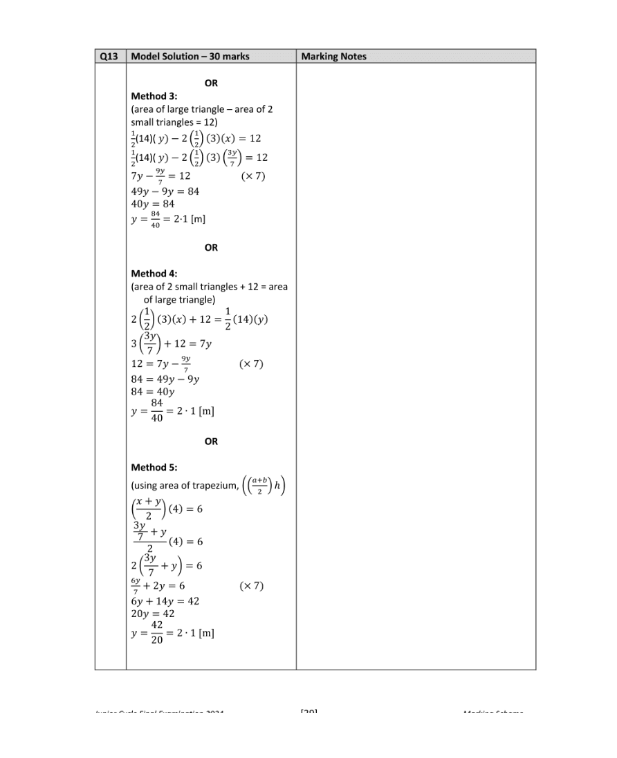 Marking Scheme Part 2