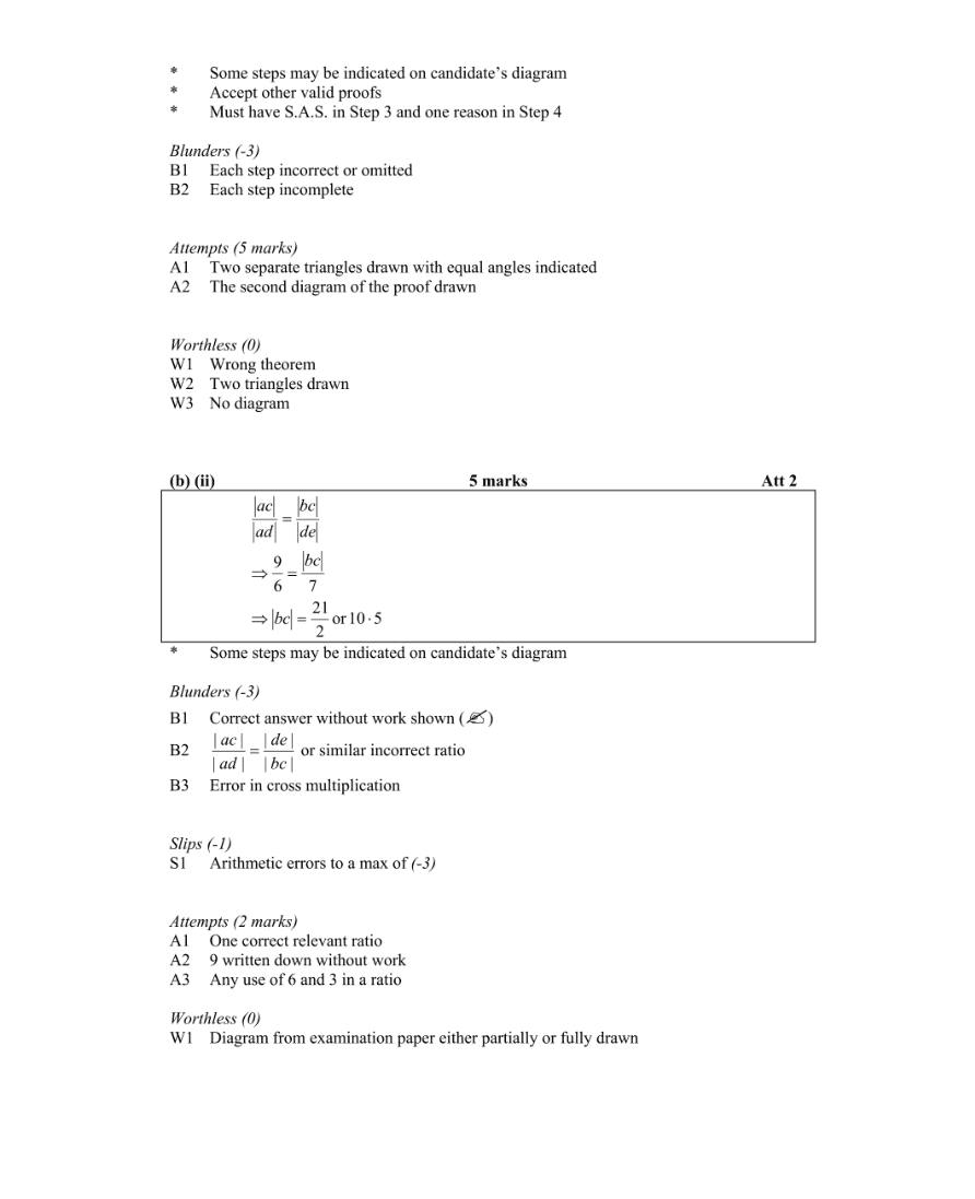 Marking Scheme Part 3