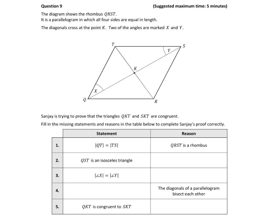 Question 2018 - 9 Part 1