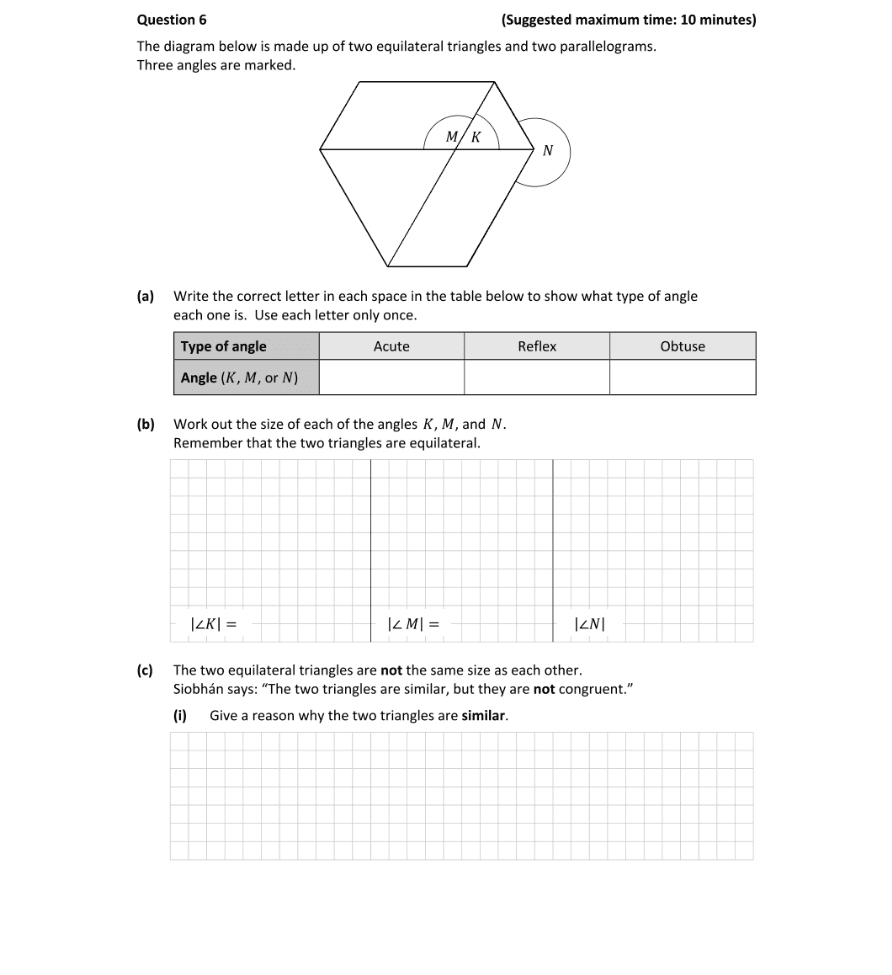 Question 2019 - 6 Part 1
