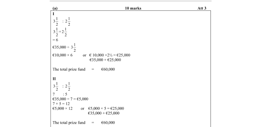 Marking Scheme Part 1