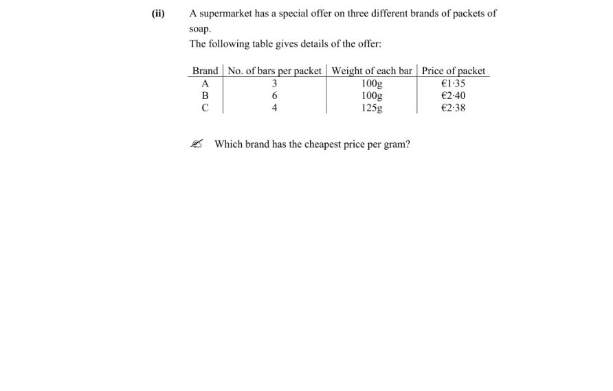 Question 2009 - 1 Part 3