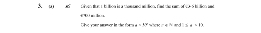 Question 2012 - 3 Part 1