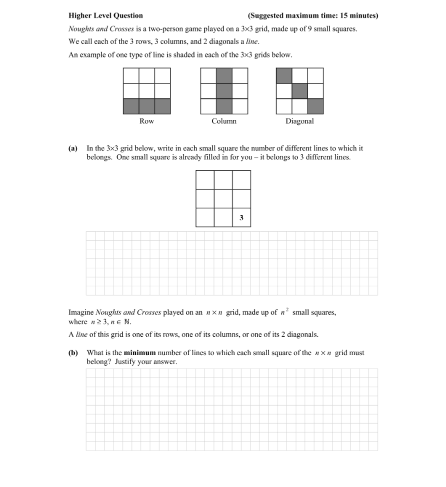 Question 2015 - 3 Part 1