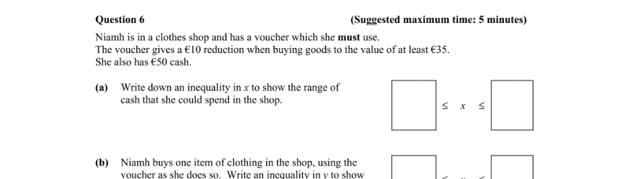Question 2015 - 6 Part 1