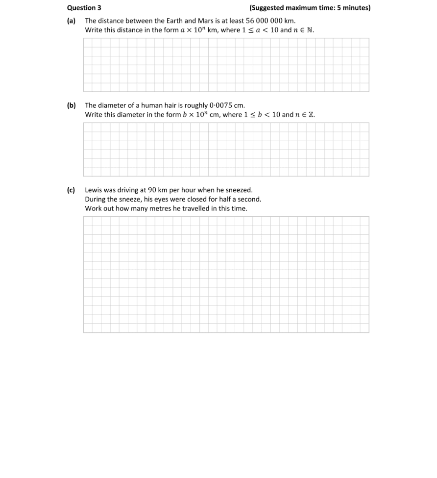 Question 2019 - 3 Part 1