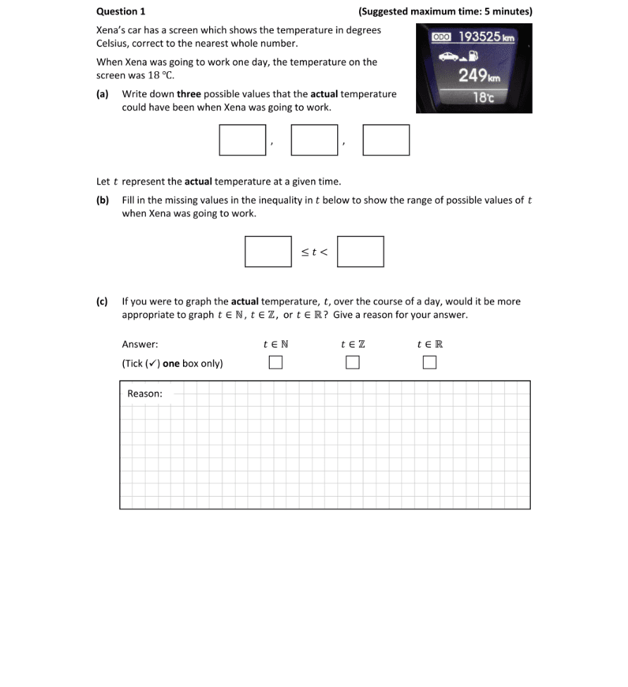 Question 2023 - 1 Part 1
