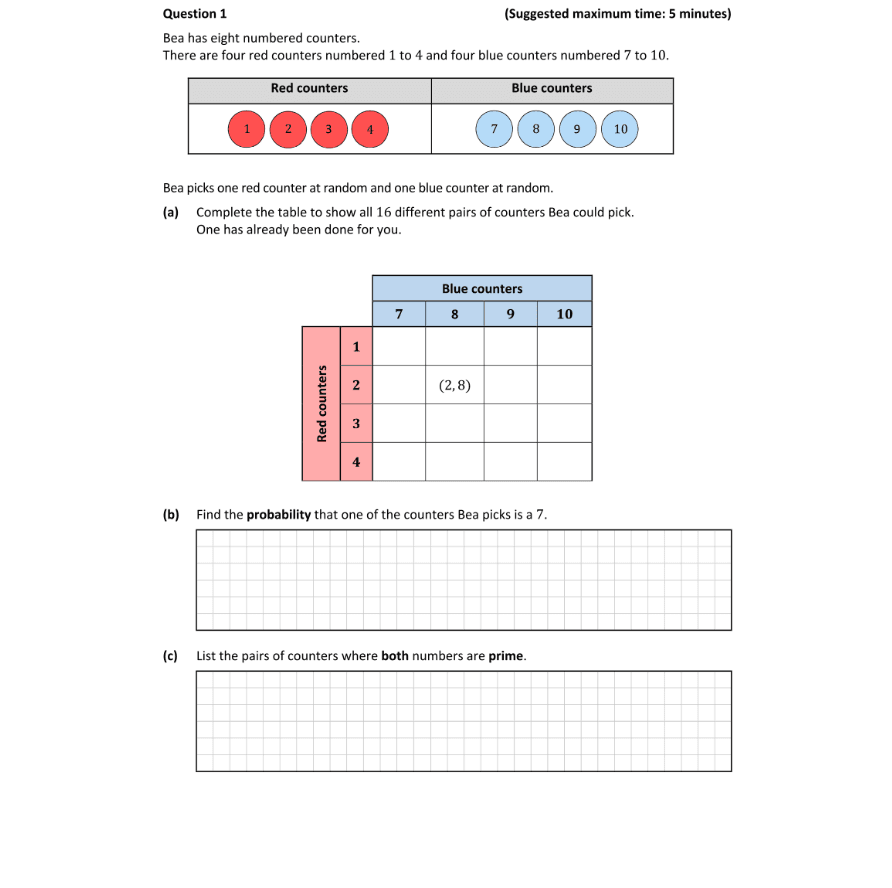 Question 2024 - 1 Part 1