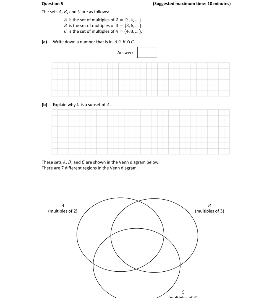 Question 2019 - 5 Part 1