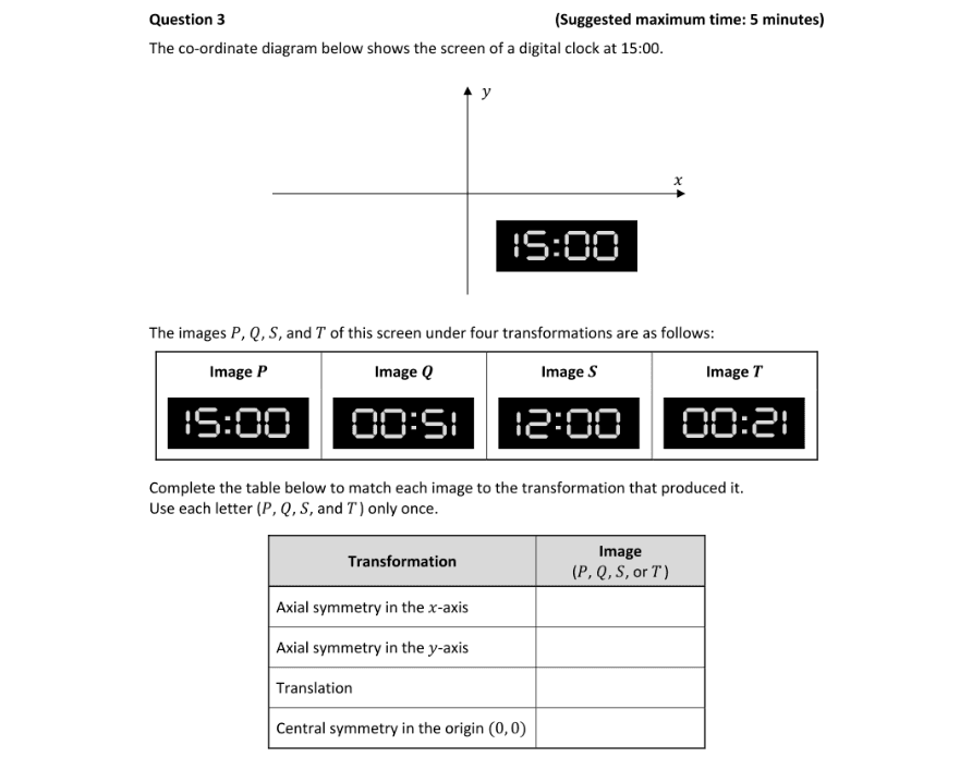 Question 2019 - 3 Part 1