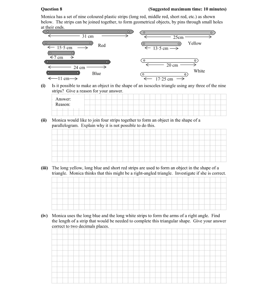 Question 2014 - 8 Part 1