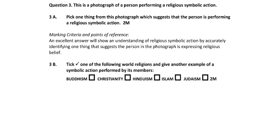 Marking Scheme Part 1