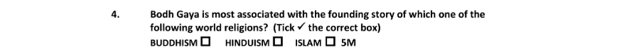 Marking Scheme Part 1