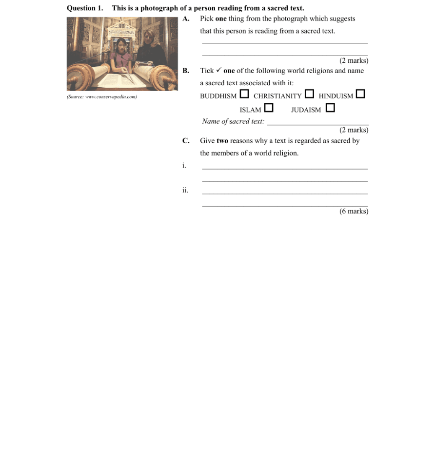 Question 2015 - 1 Part 1