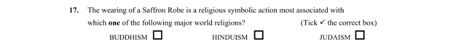 Question 2016 - 17 Part 1