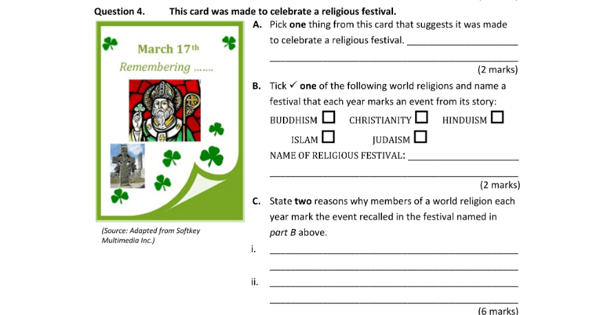 Question 2019 - 4 Part 1