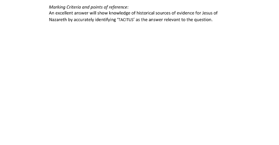 Marking Scheme Part 1