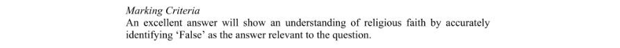 Marking Scheme Part 1