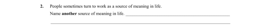 Question 2011 - 2 Part 1