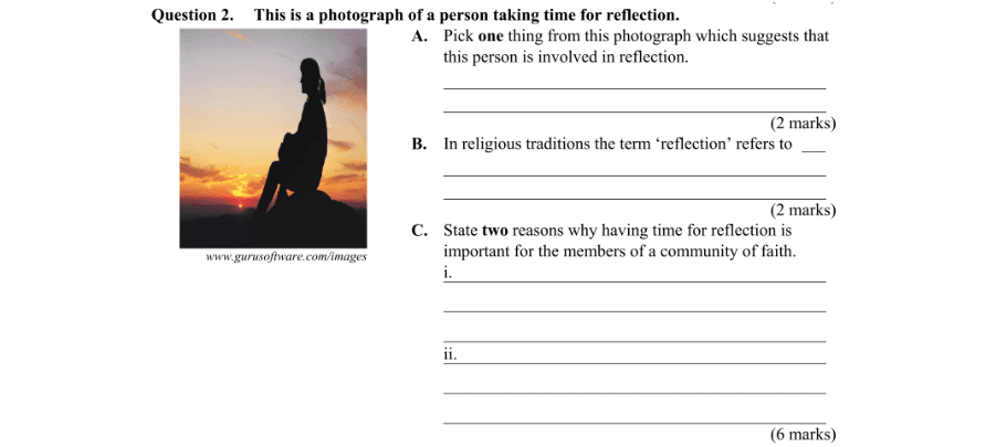 Question 2012 - 2 Part 1