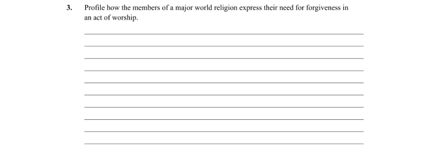 Question 2012 - 3 Part 1
