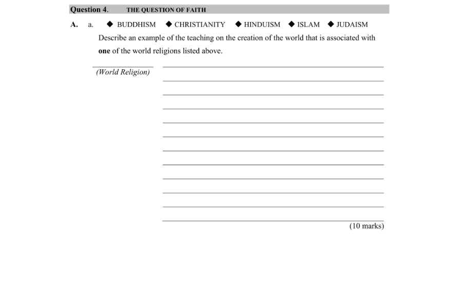 Question 2013 - 4 Part 1