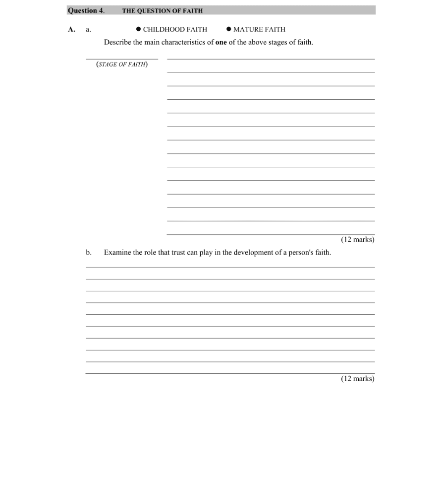 Question 2015 - 4 Part 1