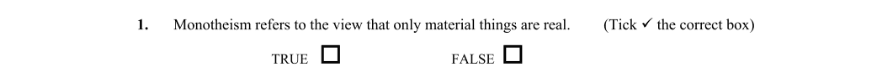 Question 2016 - 1 Part 1