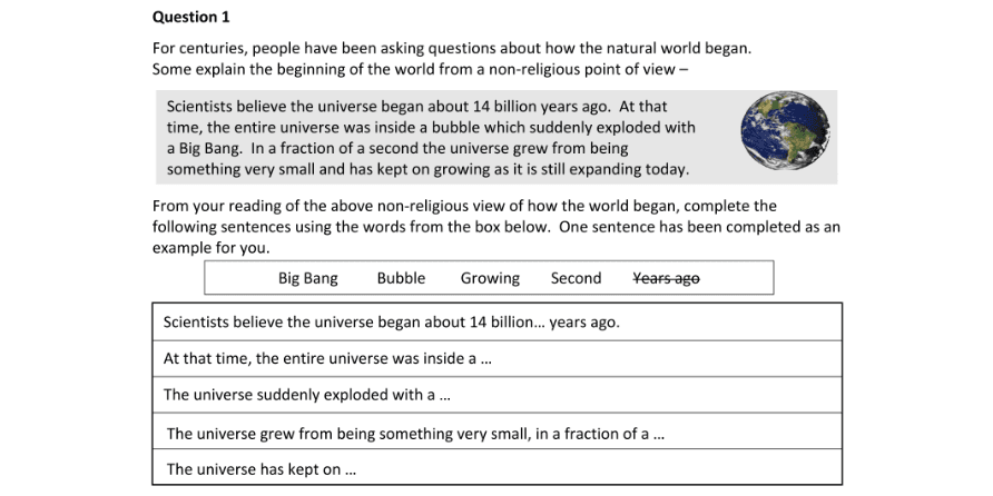 Question 2024 - 1 Part 1