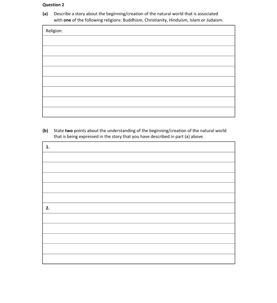 Question 2024 - 2 Part 1