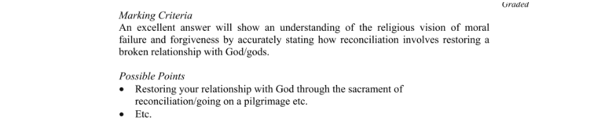 Marking Scheme Part 1