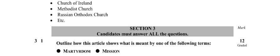 Marking Scheme Part 1